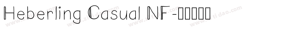 Heberling Casual NF字体转换